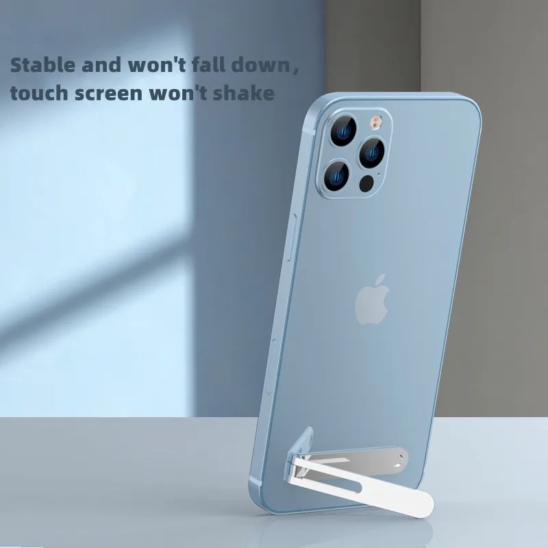 Portable mobile phone holder has unique positioning, fashionable mobile phone holder, lightweight mobile invisible phone holder