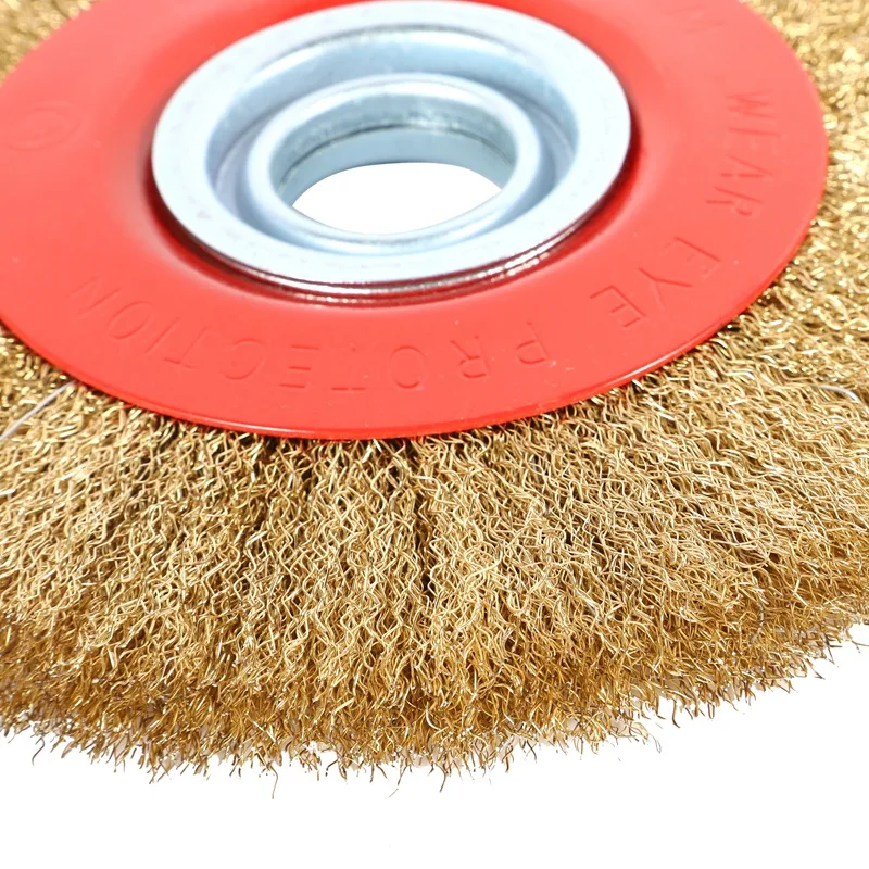 NEW-1Pcs 8 дюймов 200 мм Стальная Плоская проволочная колесная щетка с 10 шт. переходных