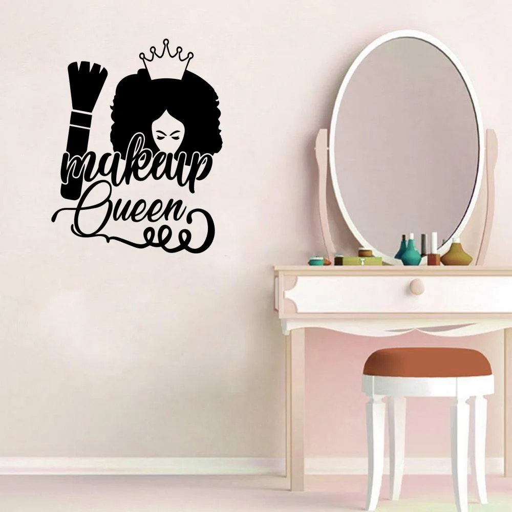 1 Шт. Креативная Тема Для Макияжа Наклейка На Стену Из ПВХ Современная Модная