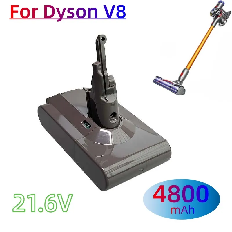 

4800mAh 21.6V For Dyson V8 Li-ion Vacuum Cleaner Series Rechargeable Batteries