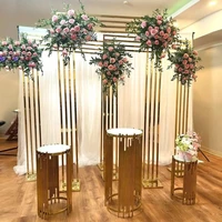 Luxury Wedding Decoration Floral Arrangement Rack Party Flower Wall Arch Frame Welcome Sign Flag Stand Home Screen Door Birthday