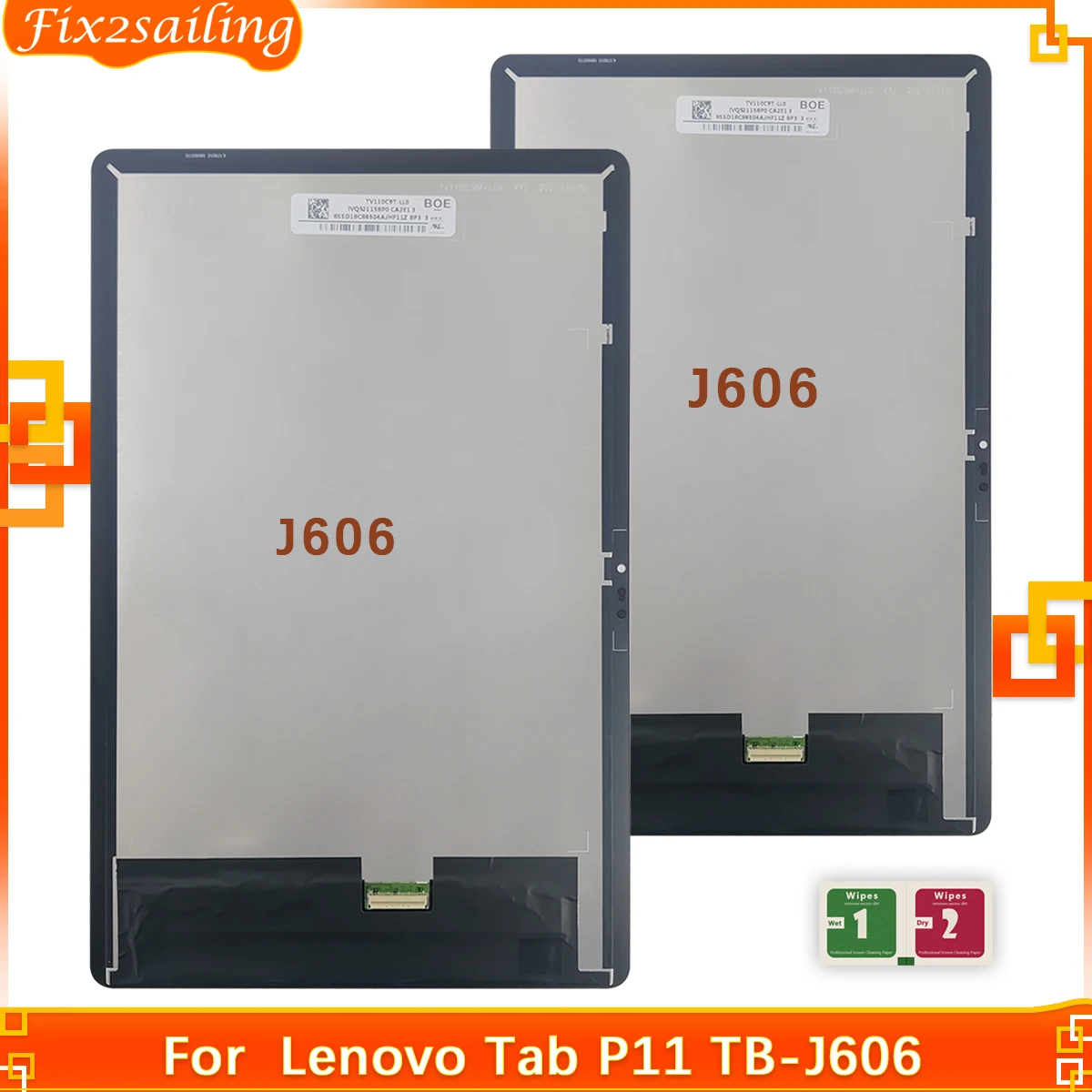 11 &quotоригинальный для планшета Lenovo Tab P11 TB-J606F TB-J606N LCD дисплей с сенсорным экраном