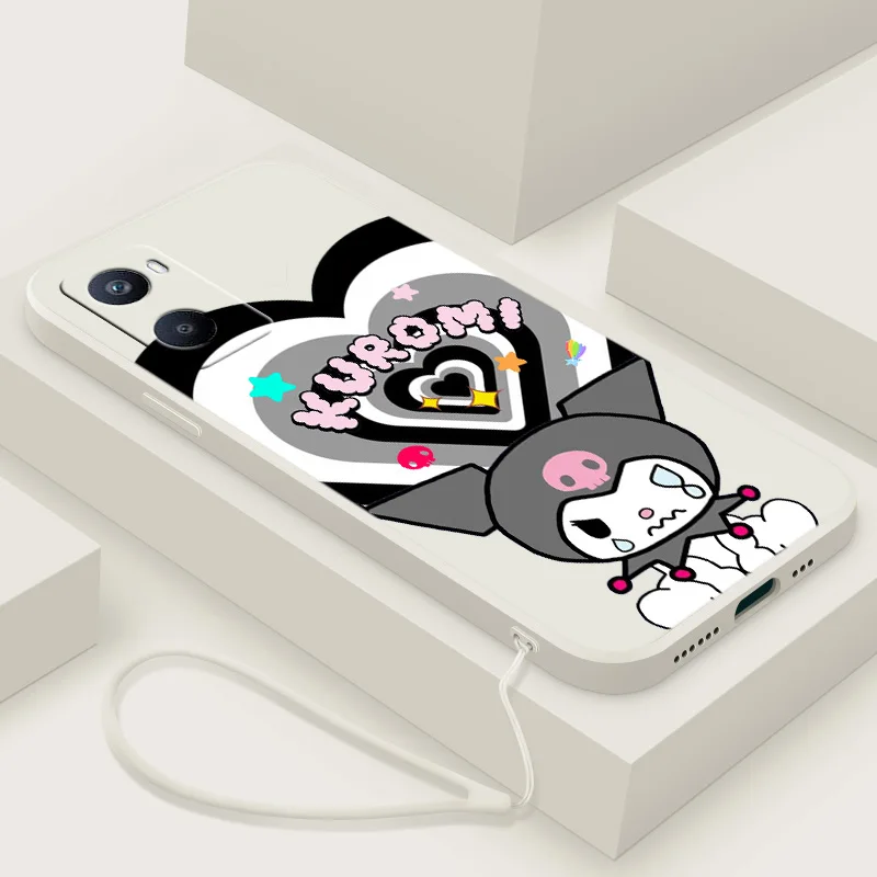 

Melody Kuromi Clear Anime For OPPO A96 A94 A93 A77 A76 A74 A73 A72 A57 A54S A53S A52 A33 A31 A12 Liquid Rope Funda Cover