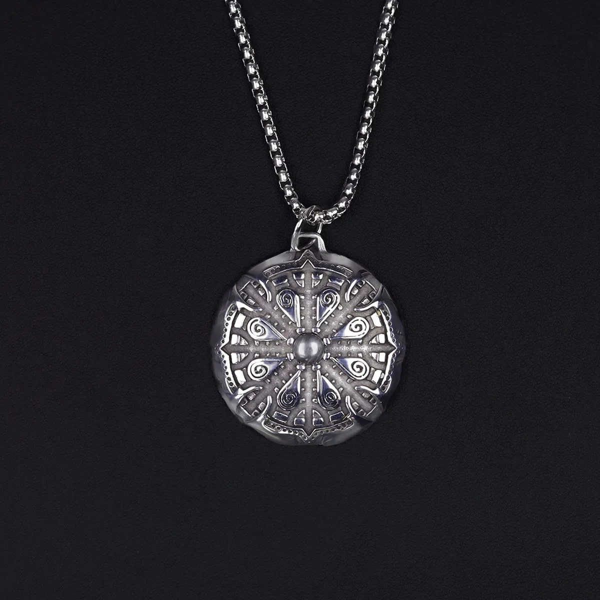 Мужское ожерелье из нержавеющей стали с молотом Тора викингов треугольная руна