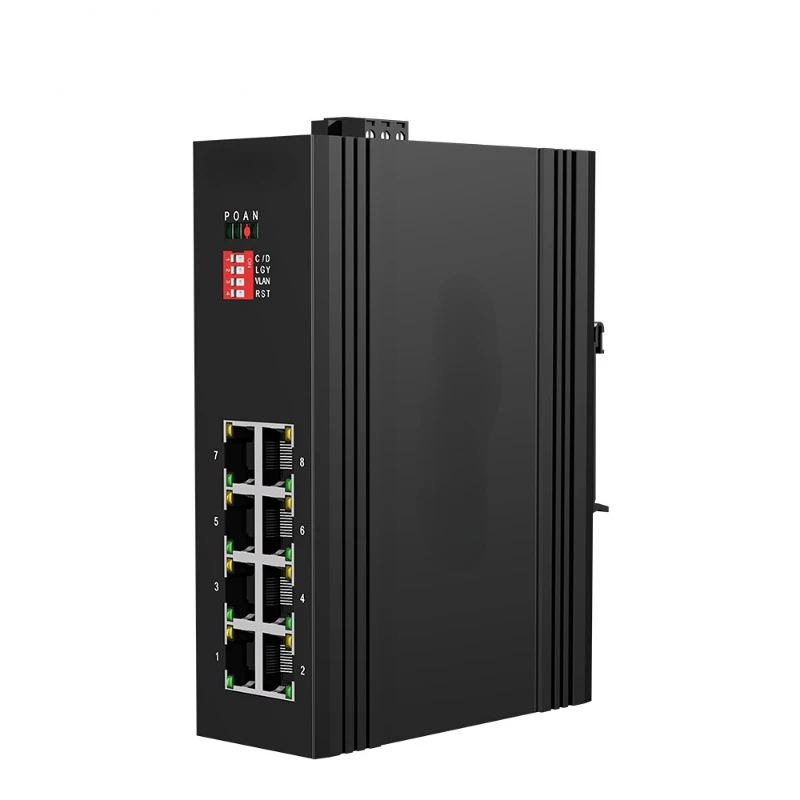 

Промышленный Коммутатор IP40 10/100/1000 м, 8 PoE + с WatchDog