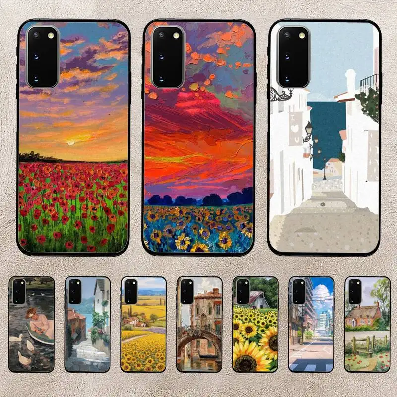 

Painted Sunflower Scenery Phone Case For Huawei Honor 10Lite 10i 20 8x 10 Funda 9lite 9xpro Back Coque