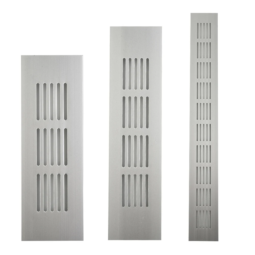 

50mm Aluminium Alloy Vents Rectangular Perforated Sheet Cabinet Wardrobe Shoe Air Vent Ventilation Grille Vents