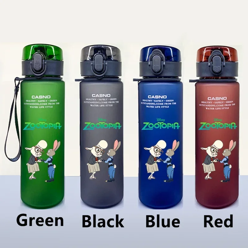 560 мл Зверополис мультфильм герметичная бутылка для воды портативная большая
