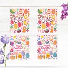 2 шт.набор, пасхальные наклейки на окна