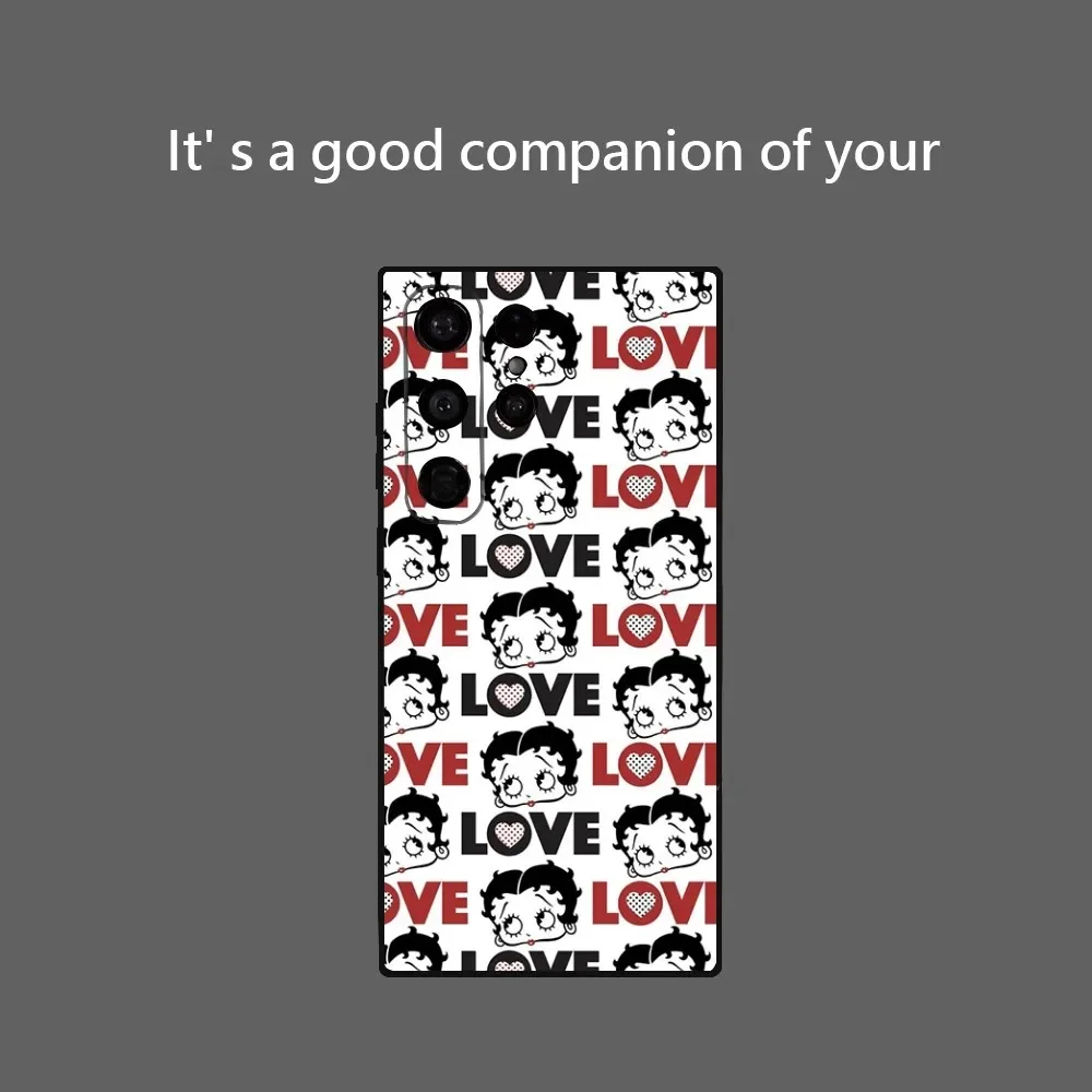 B-Betty-Y B-Boops-S Phone Case for Samsung Galaxy S24 Ultra S22 S23 S21 S20 5G Protective Soft Silicone TPU Funda