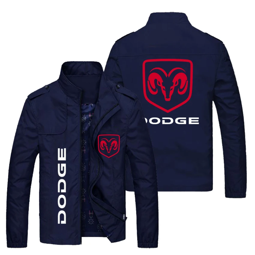 

2022 NEW Spring Autumn Men DODGE LOGO jackets Popular Printed casual fashion loose biker jacket Men street baseball uniform