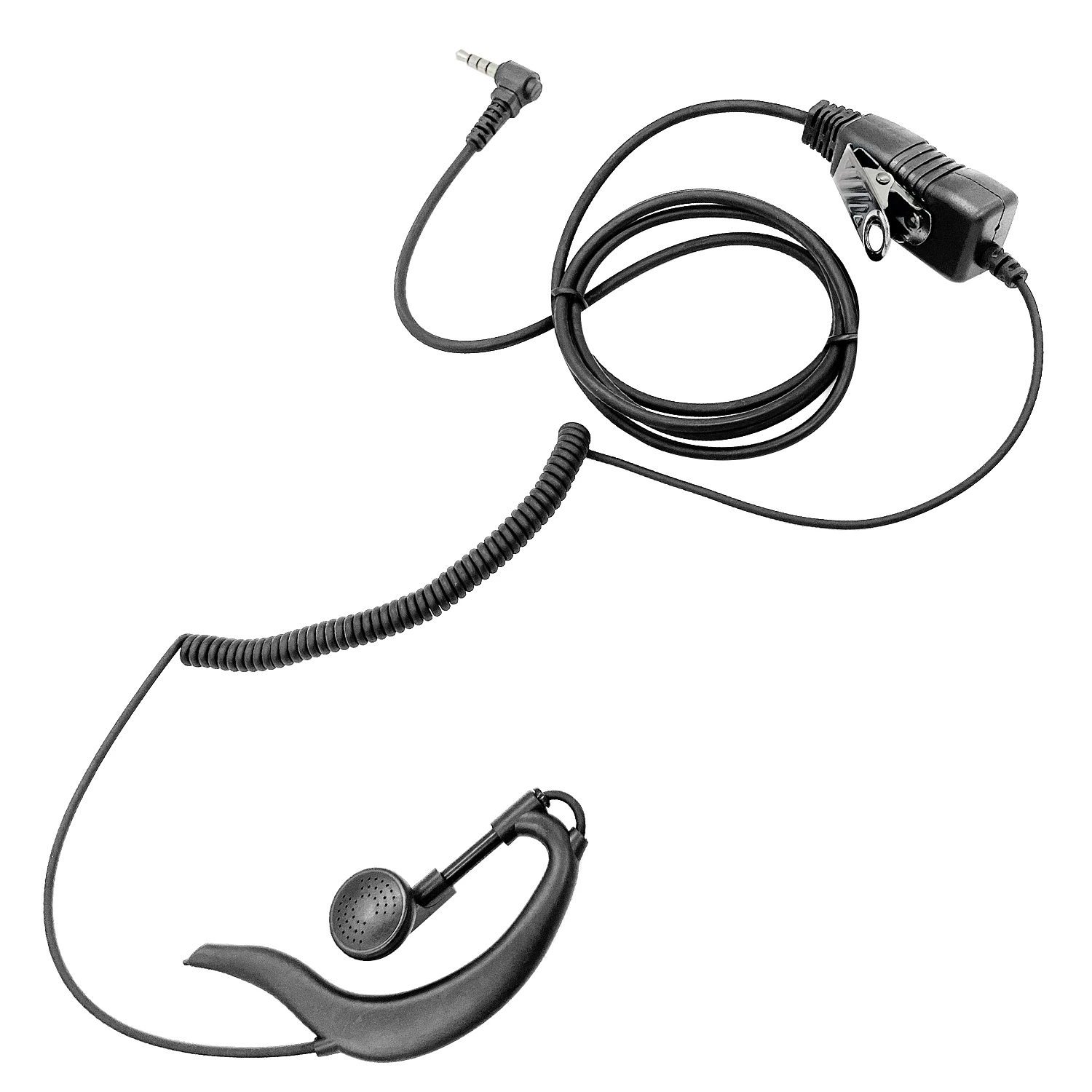PTT MIC G Shape Earpiece Headset for YEASU VX-1/1R,VX-2/2R,VX-3/3R,VX-5/5R Walkie Talkie Ham Radio Hf Transceiver Handy