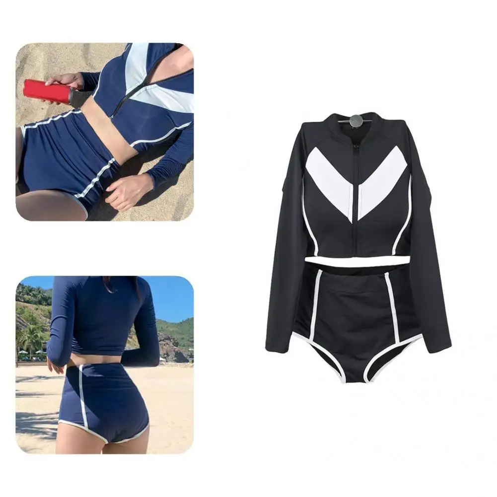 

Three Size 2Pcs/Set Chic Geometric Design Women Bikini Adult Bathing Suit Wire Free for Hawaii