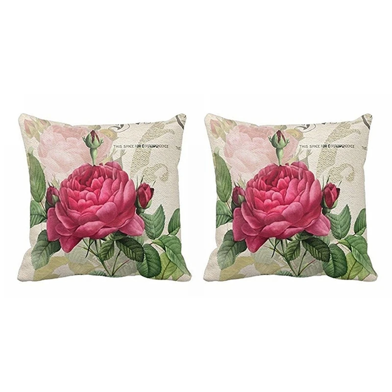 

Винтажная декоративная подушка в цветочек, 2 шт.