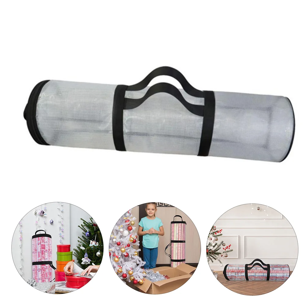 

Portable Holiday Gift Storage Bag Gift Wrapping Paper Organizer Christmas Supply