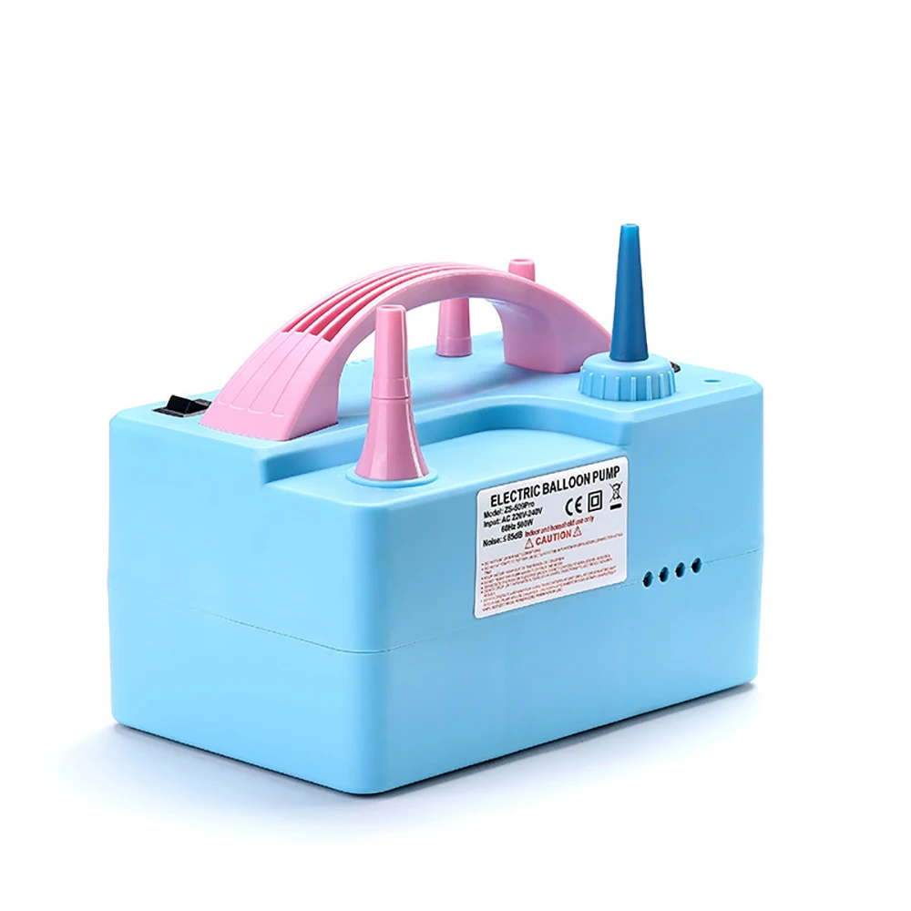 

220V Electric Balloon Pump Long Magic Balloon Inflator 500W Dual Motor