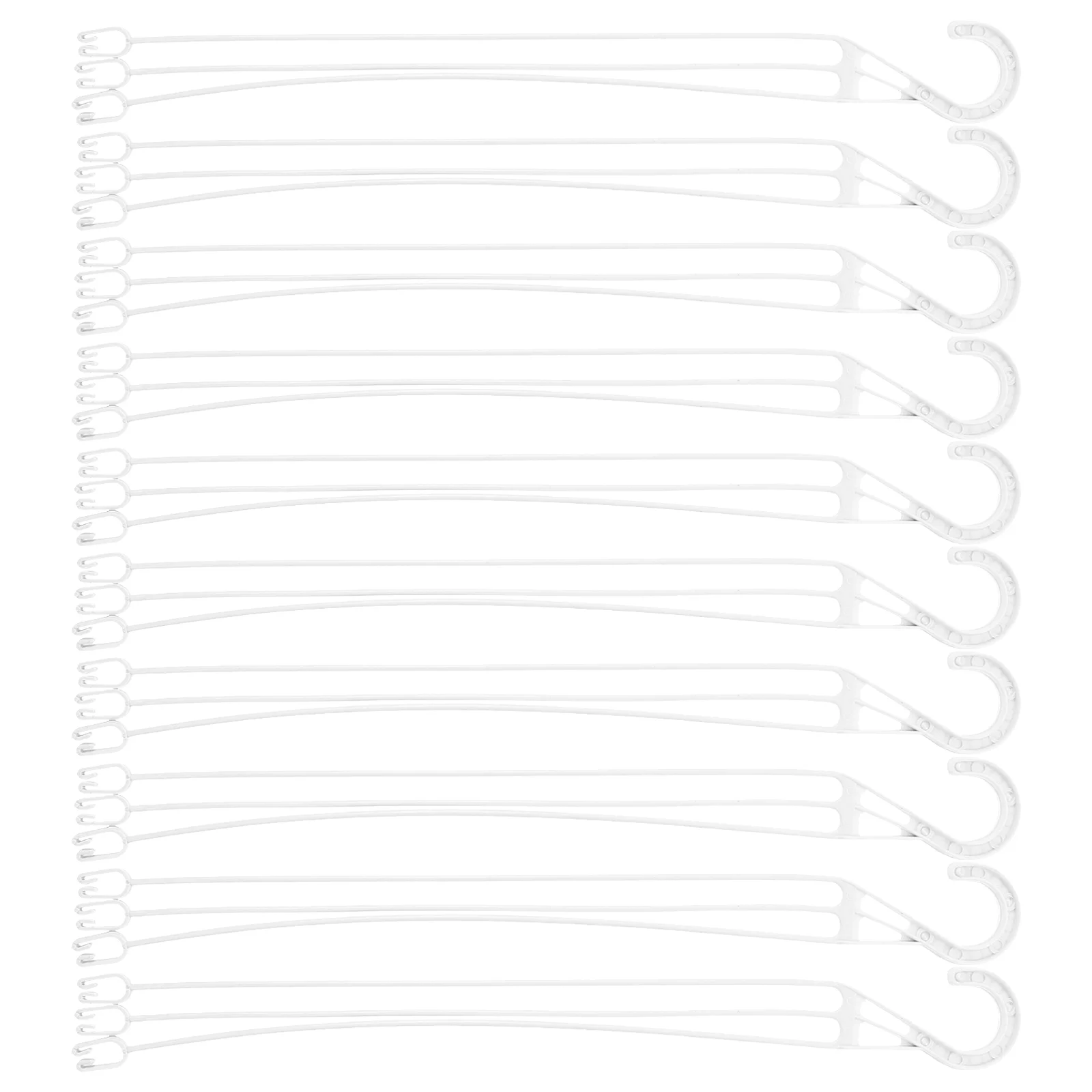 

30 Pcs Plastic Pot Hanger Planter Hook Support Tool Flowerpot White Plastic Flower Pot