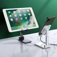 desktop mobile phone holder stand for iphone ipad adjustable tablet foldable extend support table cell desk