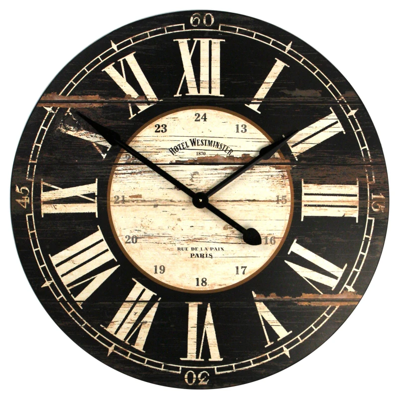 

Free Shipping 32 in. Round Wooden Wall Clock