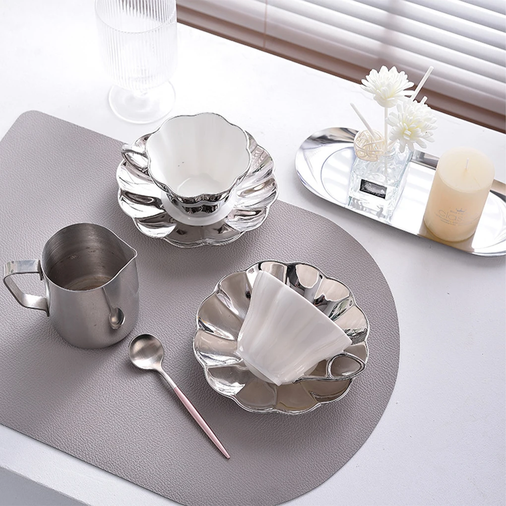 

Luxurious Ceramic Coffee Cup Couples Gift Saucer Water Tea Mugs Party