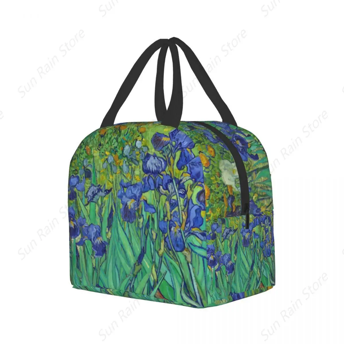 Ирисы Винсент Ван Гог Изолированная сумка для обеда женщин Многоразовый