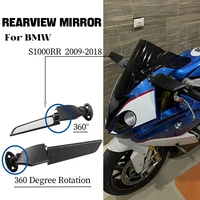 mtkracing rear view mirror adjustable wind wing rotating side mirror suitable for bmw s1000rr s 1000rr 2009 2018