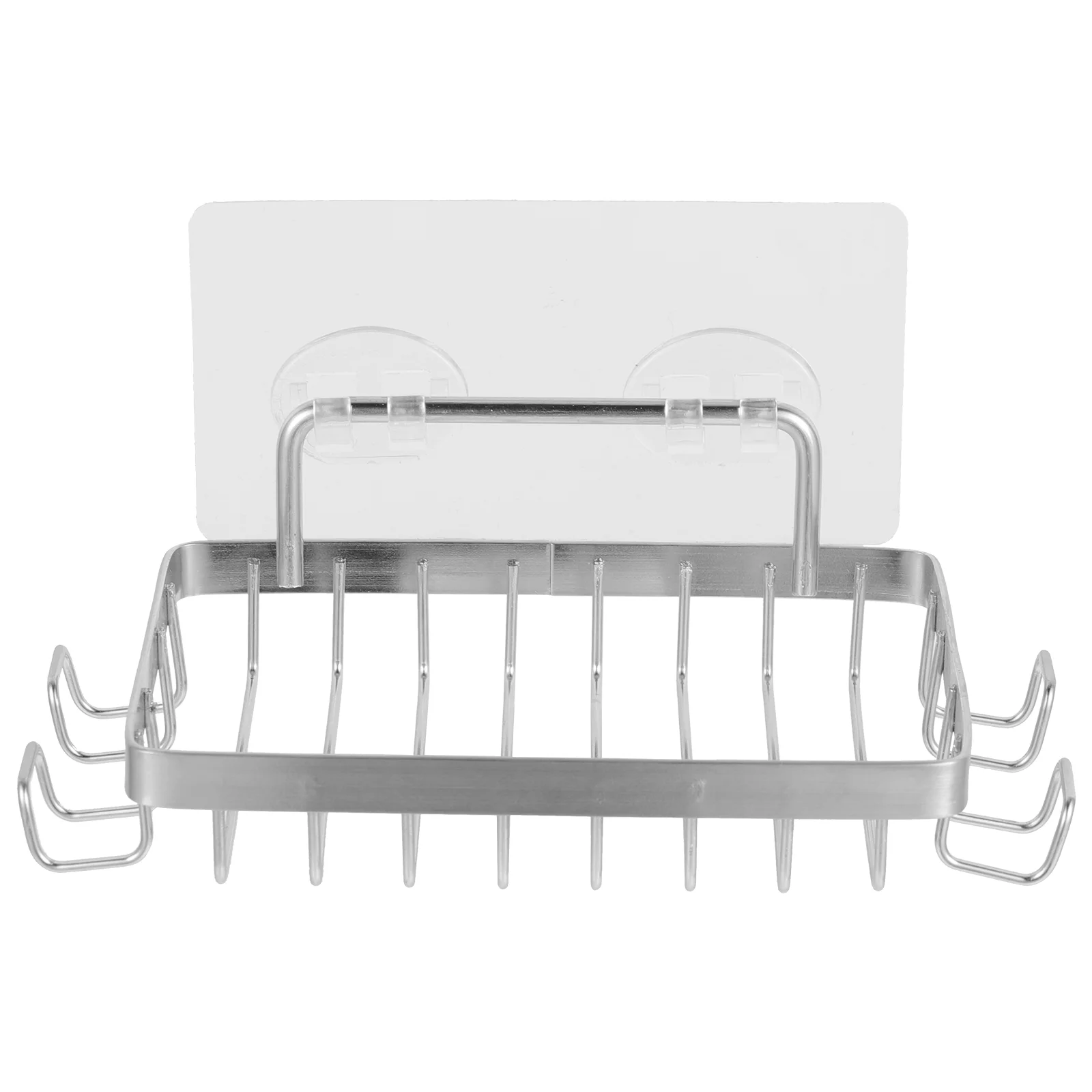 

Soap Dish Holder Wall Kitchen Tray Rack Shower Box Drain Draining Bar Mounted Sponge Saver Container Storage Steel Bathroom Sink