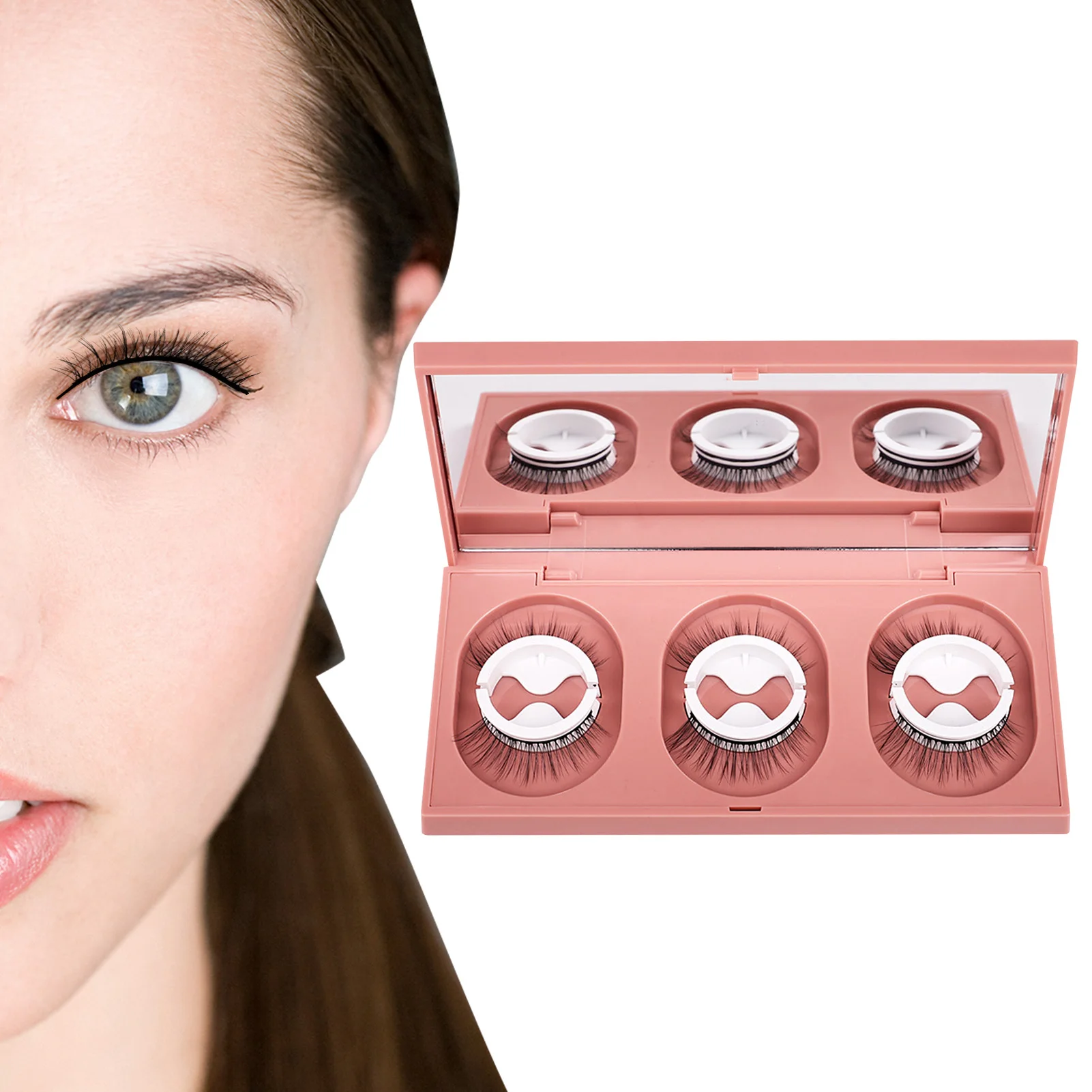 

3 Pairs Glue Free Eyelashes 3d False Lashes Reusable Self Adhesive Eyelashes Natural Eyelash Soft Handmade Makeup Equipment