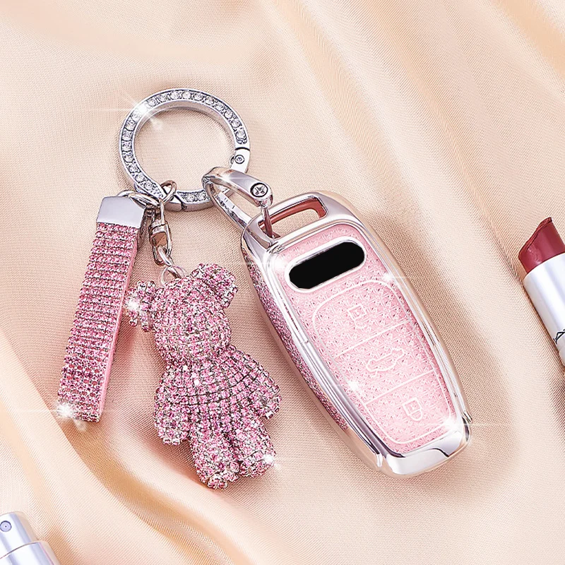 

Ромбовидный узор из ТПУ для Audi Q8 RSQ8 A6 C8 S6 RS6 A7 S7 RS7 A3 8Y A8 D5 4N RS E-tron GT Q4 Q7 4M Чехол для автомобильного ключа Fob