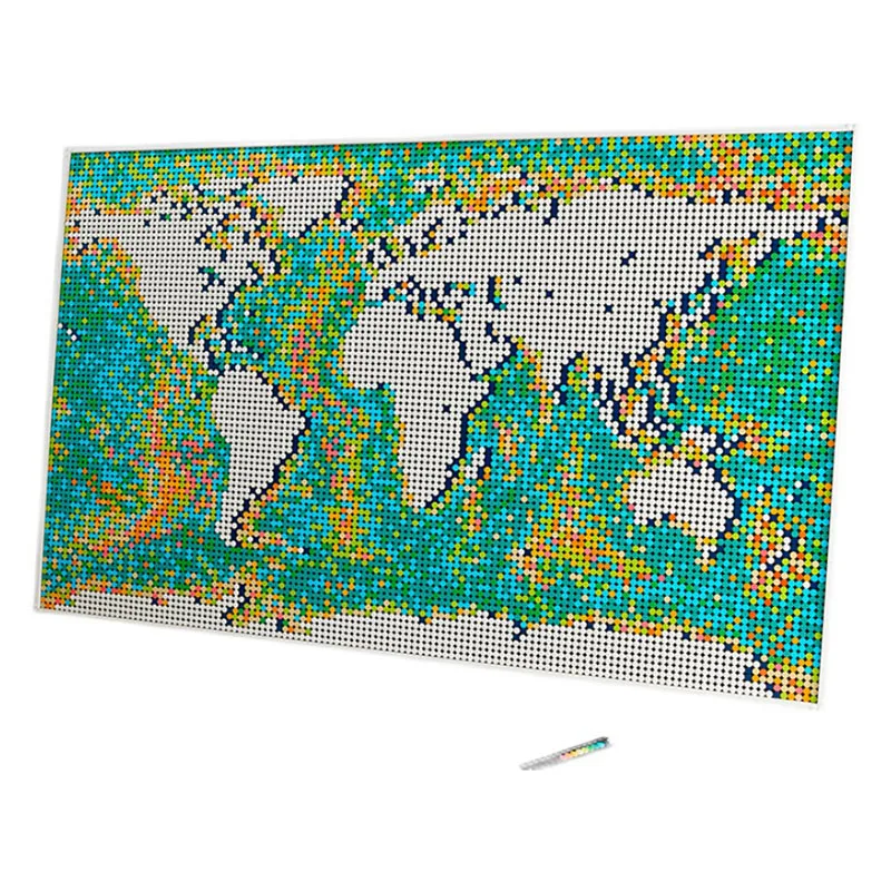 

New 11695 PCS World Map Mosaic Building Blocks Bricks Toy Birthday Christmas Gifts Compatible 31203 99007