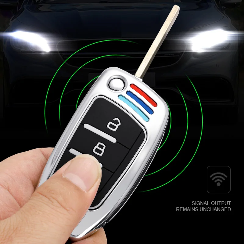 2/3 кнопок флип-чехол для Geely Emgrand7 Автомобильный Брелок дистанционного управления