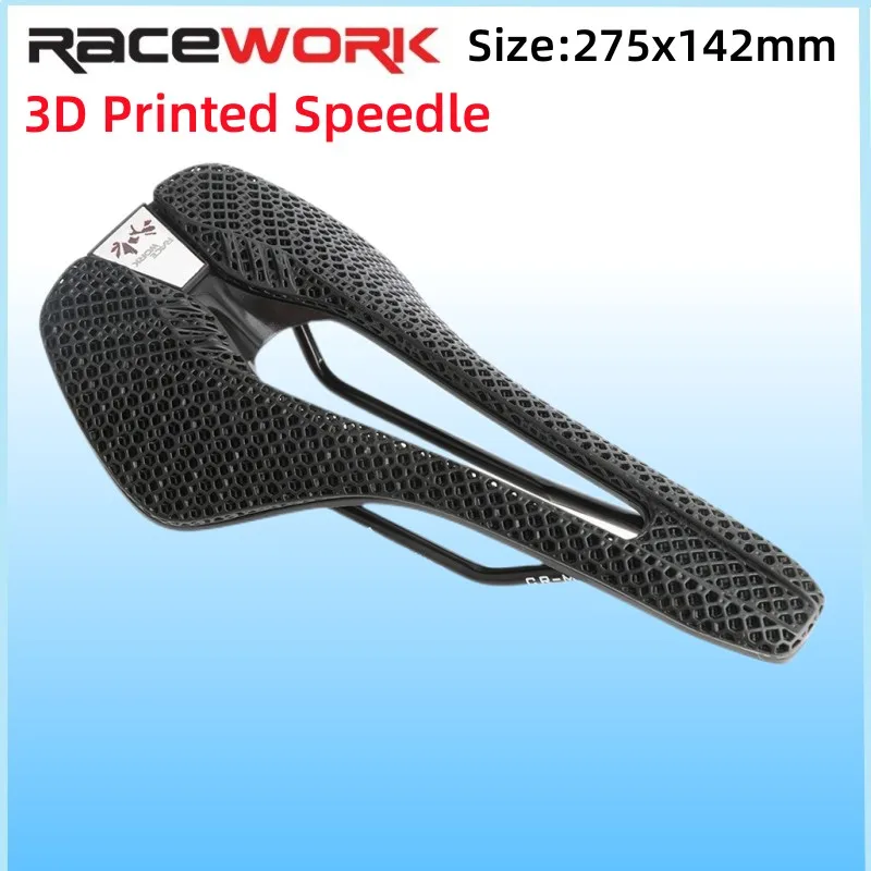 

RACEWORK Bicycle 3D Technology Printing Cushion Road Mountain Bicycle Cushion Comfortable and Breathable Honeycomb Saddle