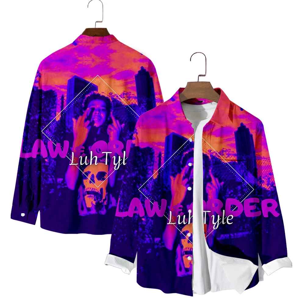 Рубашки с длинными рукавами Luh Tyler рубашка v-образным вырезом и отложным