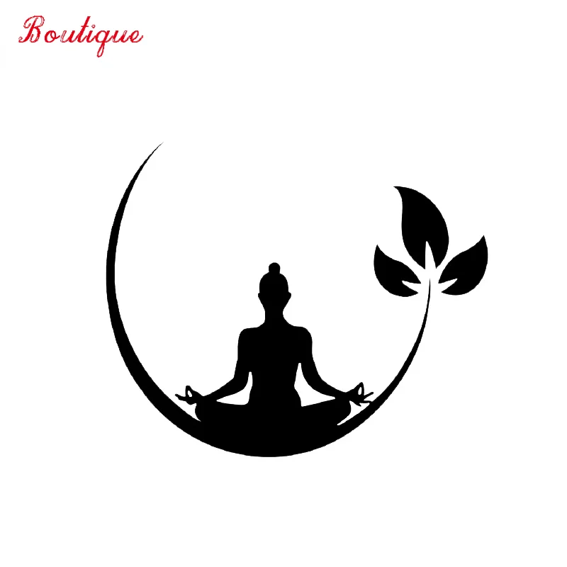 

11.8 * 9.8cm waterproof fashion personalized decoration Yoga Fitness decoration vinyl cover scratch car sticker PVC