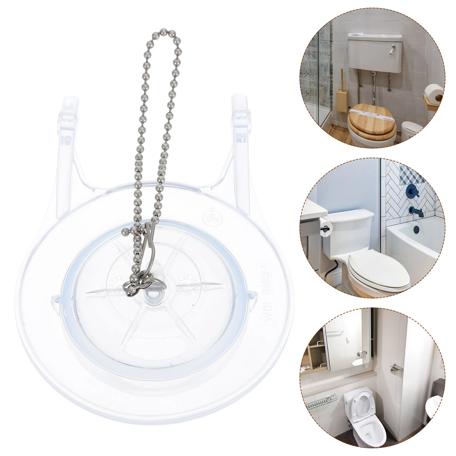 

1 Pc Toilet Flapper Adjustable Toilet Flap PVC Drain Valves Bathroom Flapper
