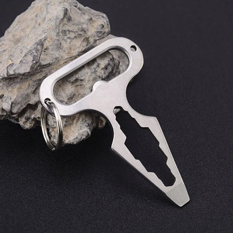

1PCS High Quality Stainless Steel Multi Tool Self Defense Spikes Outdoor Camping Survival Multi Functional Spanner Wrench Tool