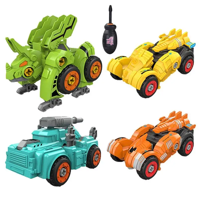 

Transforming Cars For Boys Assemble Dinosaur Car Toy For Children Deformable Early Educational Toy For Home Park Kindergarten