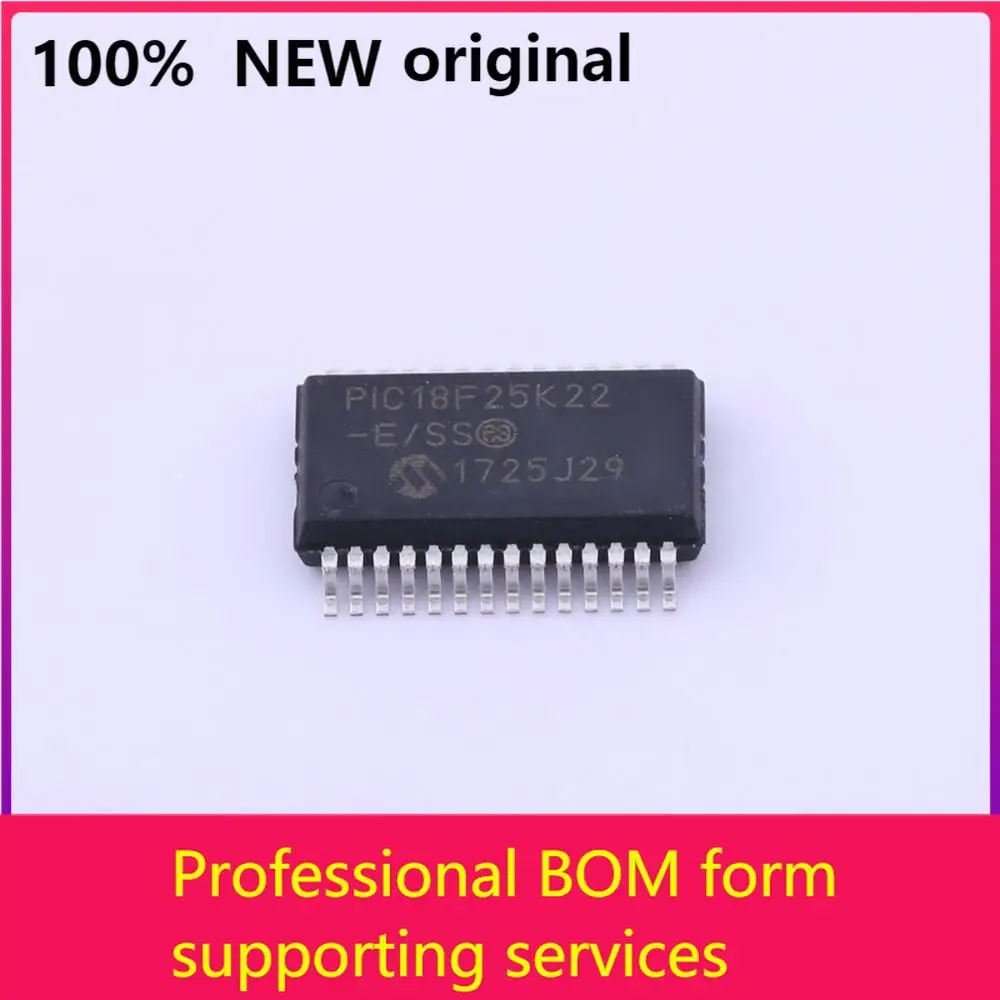 

MCU 8-bit PIC18 PIC RISC 32KB Flash 2.5V/3.3V/5V 28-Pin SSOP Tube - Rail/Tube PIC18F25K22-E/SS 100% original