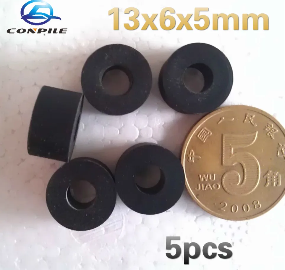 

13mmx6x5 ring loop belt pulley rubber audio pinch roller for for SHARP 700/777/800 cassette deck tape recorder Stereo player