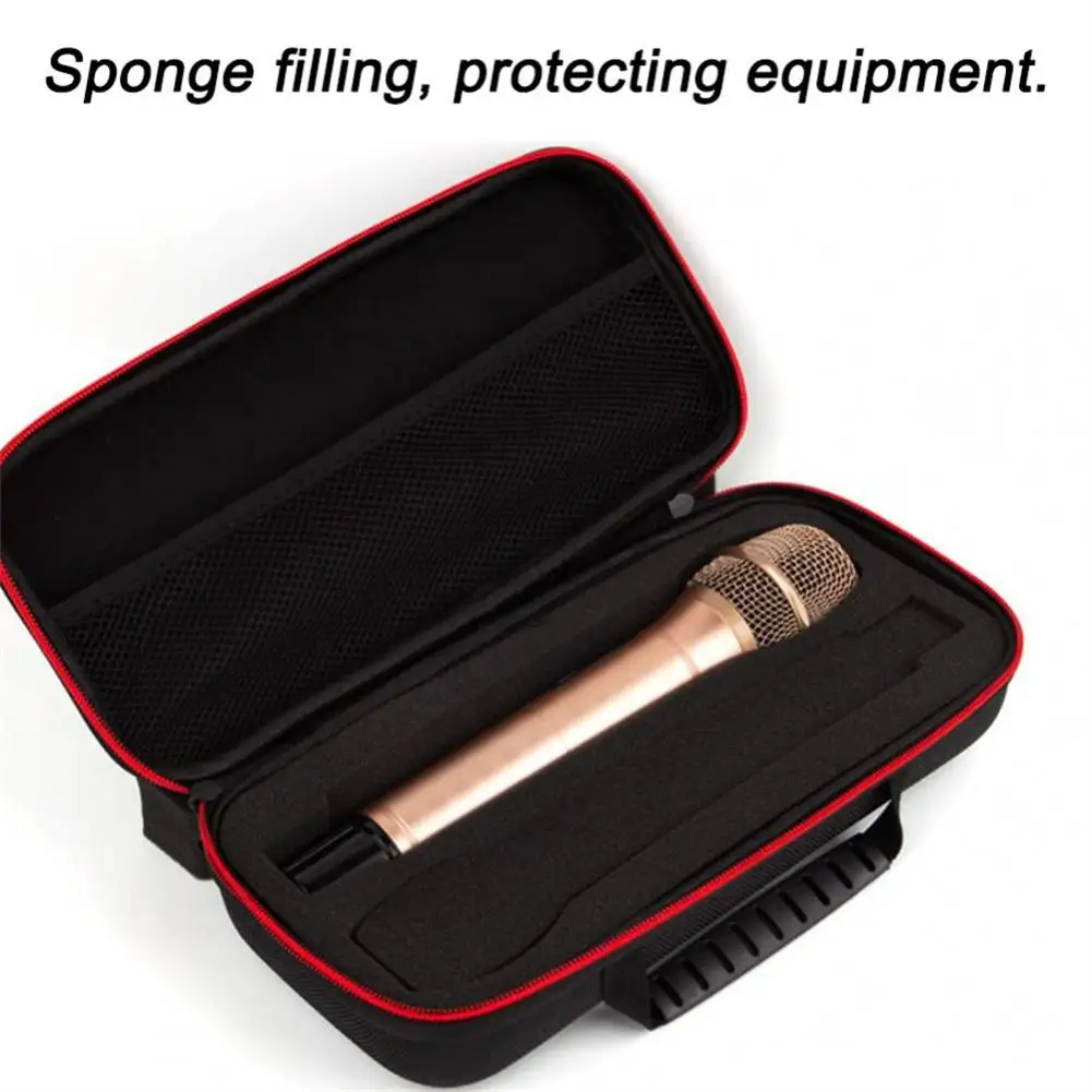 

Portable Wireless Microphone Storage Bag EVA Hard Case Shockproof Travel Carry storage bag for Travelling Camping Business Trip