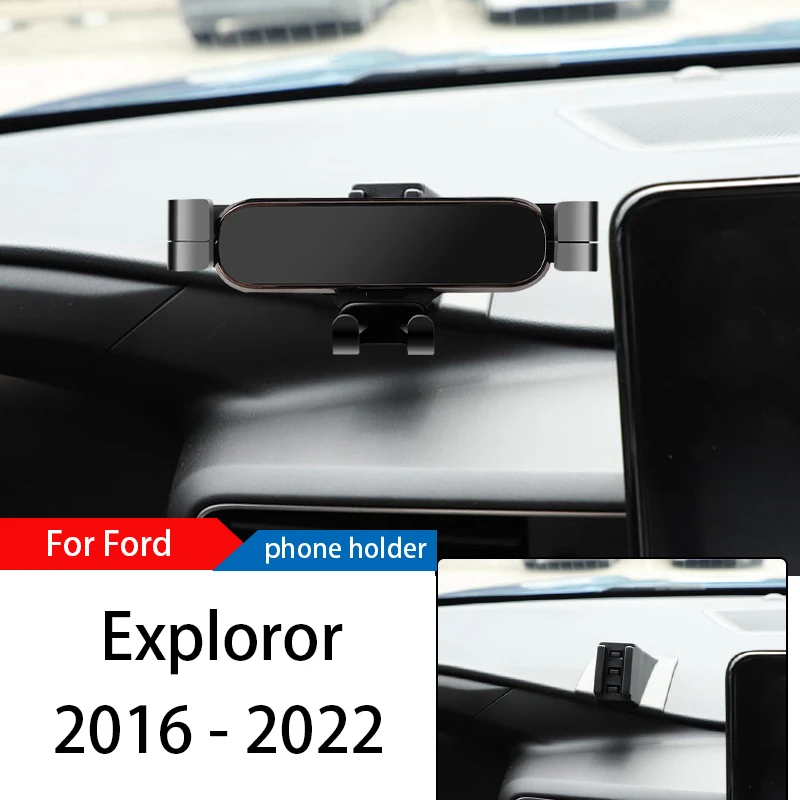 

Car Phone Holder Mount Stand For Ford Exploror 2016-2022 Adjustable GPS Navigation Mobile Phone Bracket Car Lnterior Accessories
