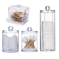 cotton pad organizer fashion portable solid space saving cotton swabs container for bedroom storage box makeup organizer