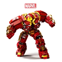 new 2022 mk44 hulkbuster marvels avengers heroes iron man helmet hulk mecha armor figures building block bricks boy kid gift toy