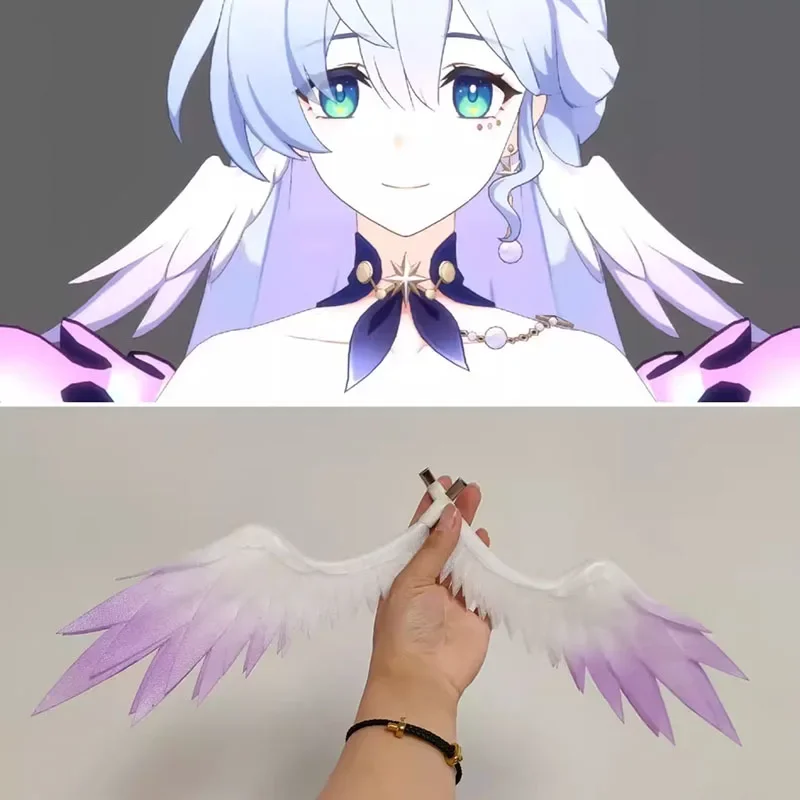 Honkai Star Rail Последний Робин Косплей Парик Голубые Длинные Волосы Мисс Игровая