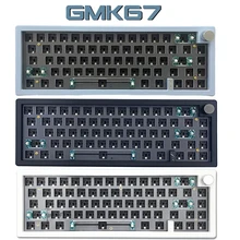 GMK67 핫 스왑 가능 기계식 키보드 개스킷, 블루투스 2.4G RGB 백라이트 개스킷 구조 키보드, 3 가지 모드 맞춤형 키보드