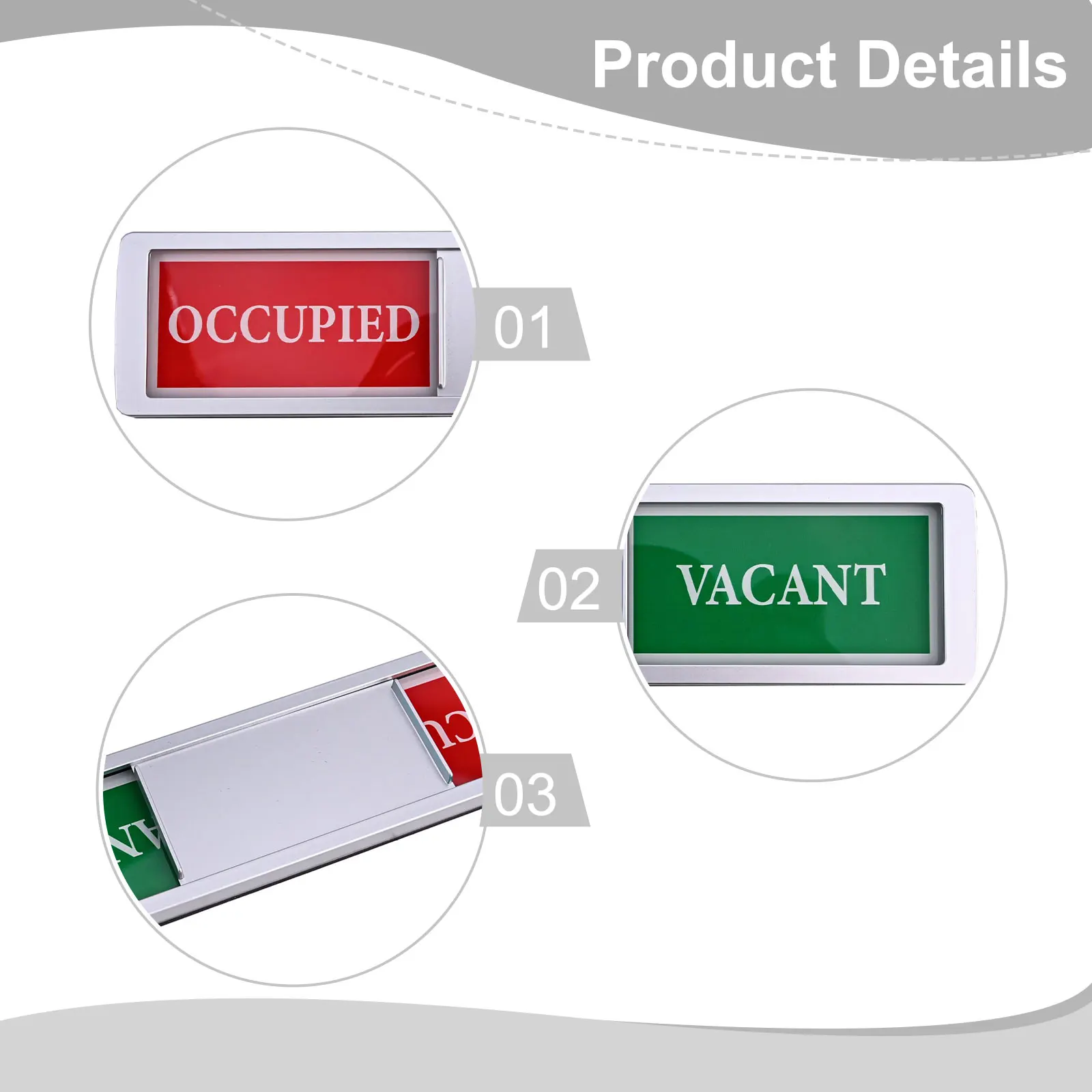 Таблички для туалета в ванной комнате. Знак на дверь клина/бананта. Вакантный/в