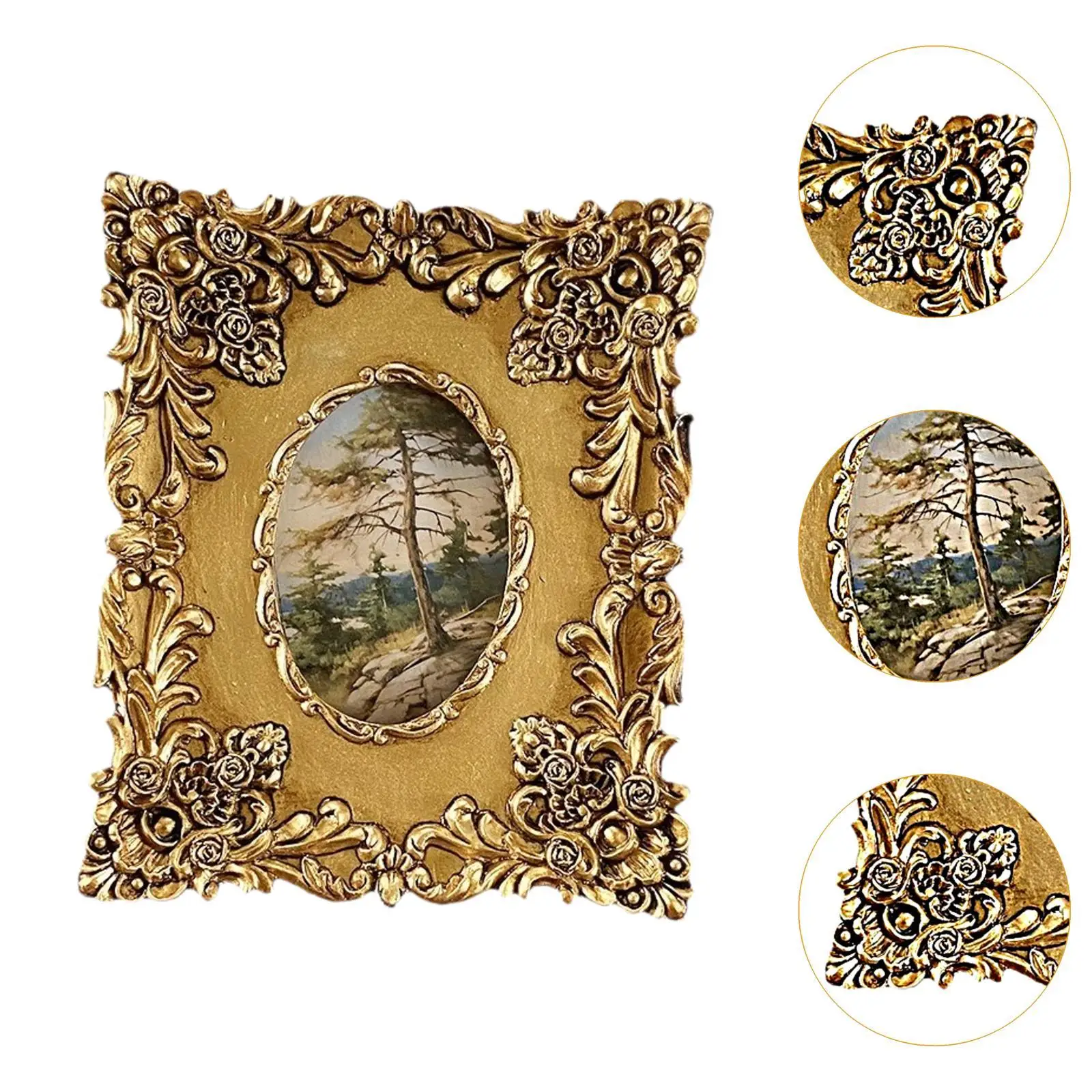 Винтажная фоторамка роскошная настольный держатель для фотографий настенная