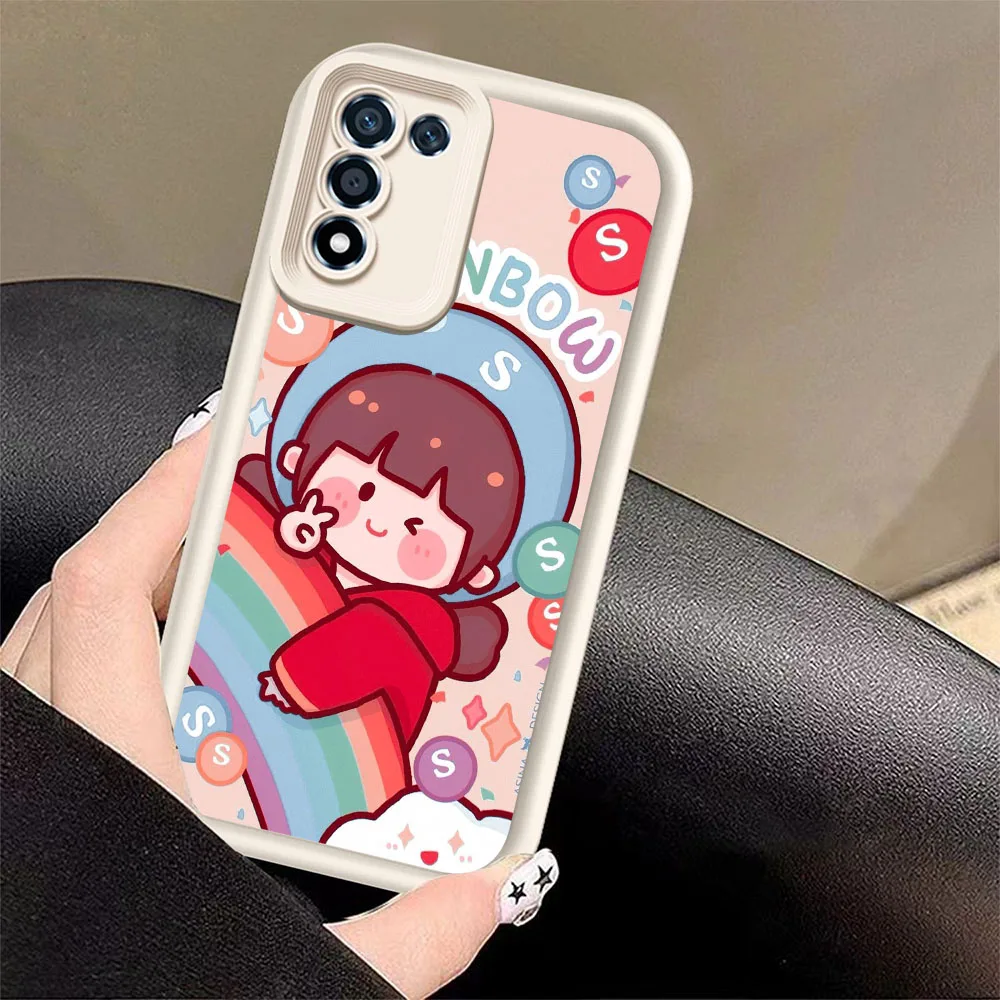 MK-14 Чехол Sweet Girl для Realme Narzo 20 20A 30 30A 50 50A 50I 70X N53 N55 N63 N65 Prime Противоударный