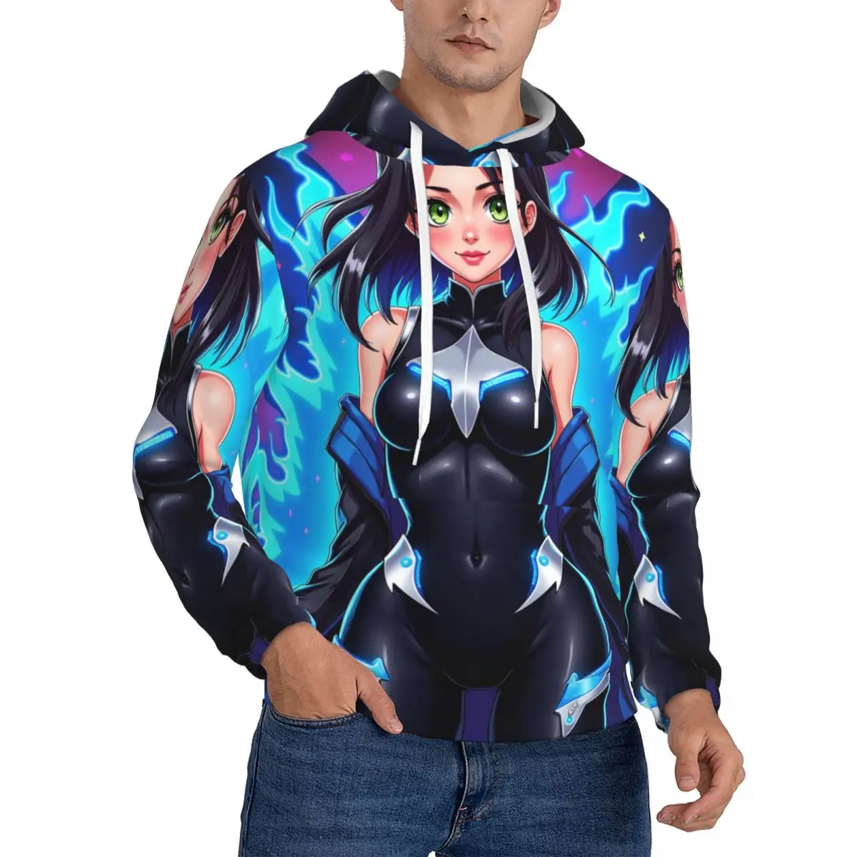 Мужская толстовка с капюшоном в стиле аниме Solo Hardcore Bersek выравнивающий пуловер