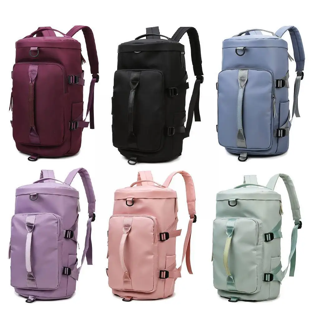 

Large Capacity Storage Bag Travel Bag Tote Carry On Shoulder Luggage 2023 Women Duffel Oxford Backpack Bags Waterproof Hand K4Z0